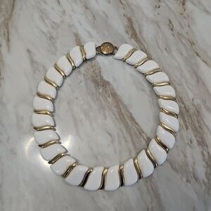Chic White and Gold Necklace